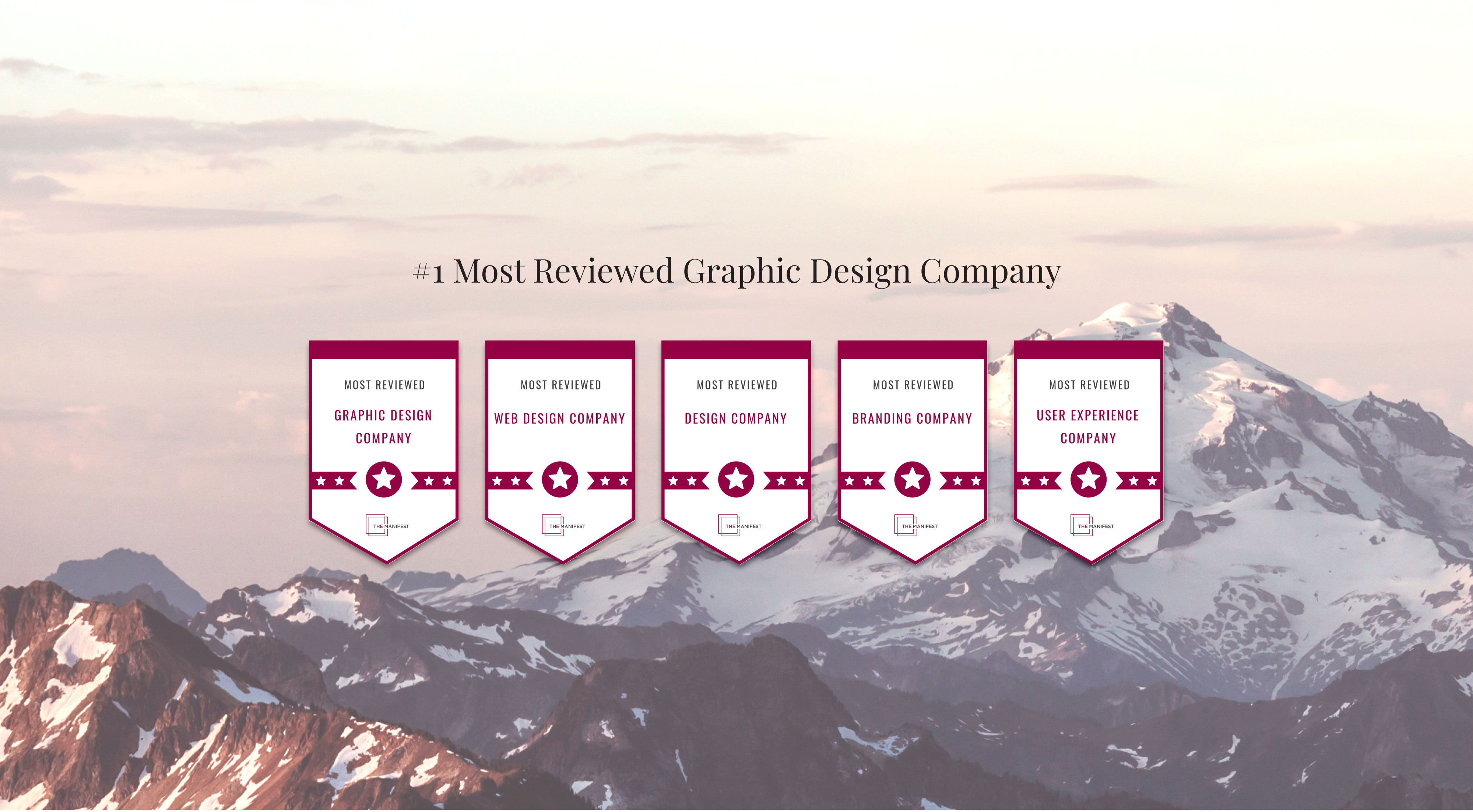Award Winning Agency the #1 Most Reviewed Graphic Design Agency in 2023
